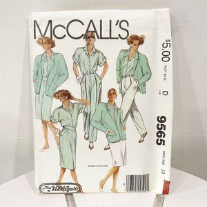 UNCUT Vintage McCall’s Sew Pattern 9565 Jacket Shirt Skirt‎ Pants Sz 10 Capsule